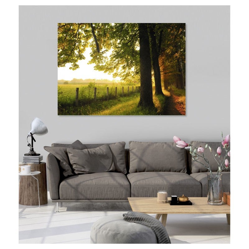 Tableau toile en kit LISIERE de la forêt 180 x 130 cm - Toile textile sans PVC, Made in France par Scenolia - 3