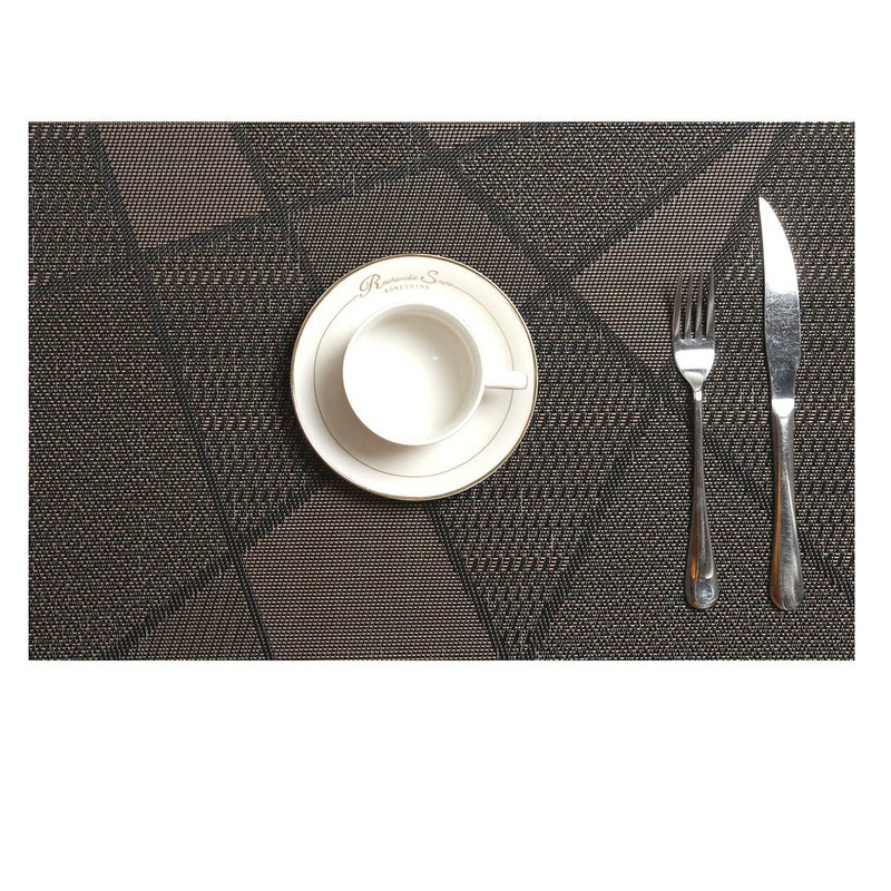 Zestaw 6 zmywalnych obrusów z PVC, antypoślizgowych i odpornych na zużycie, łatwych do czyszczenia i przechowywania, przyjaznych dla środowiska.