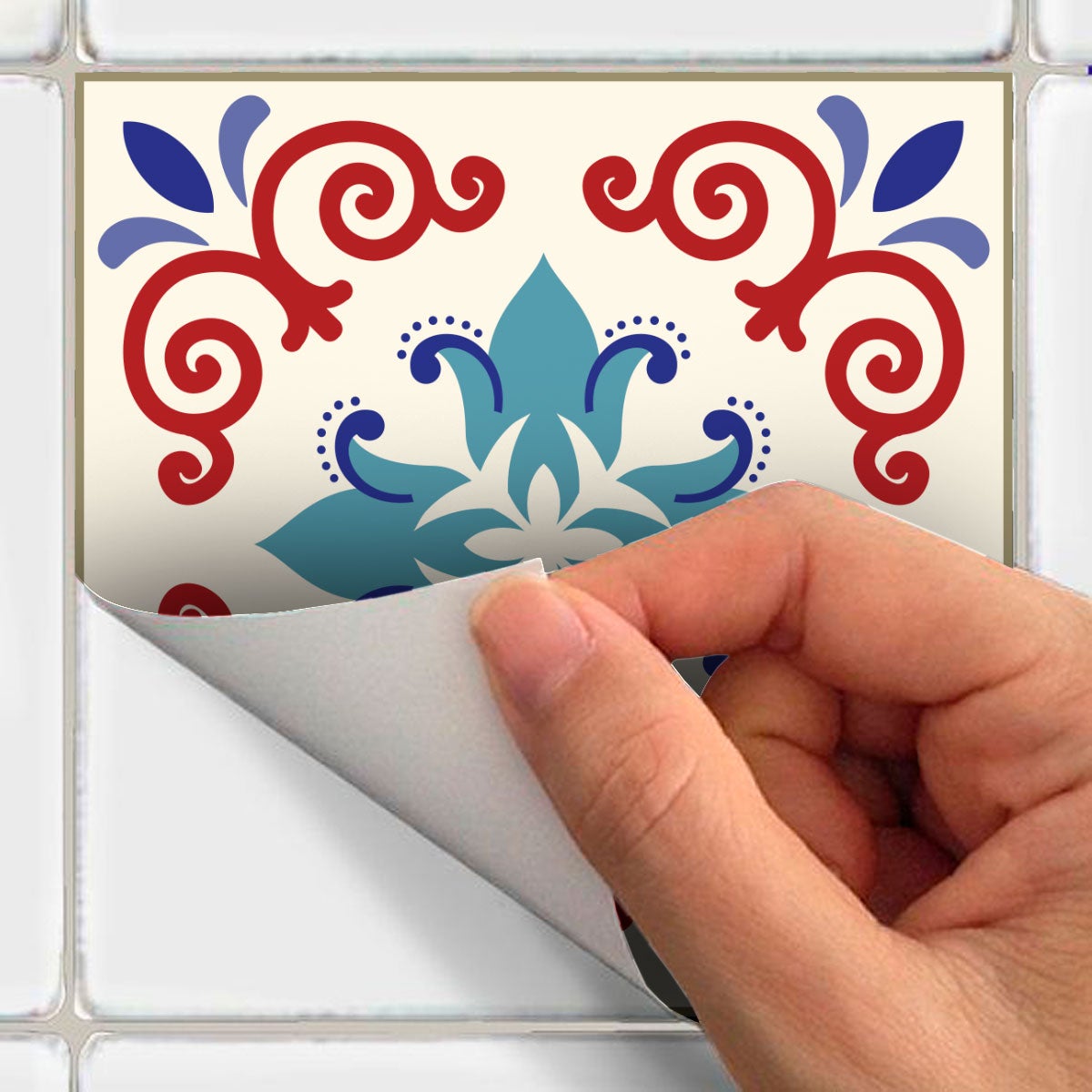 9 adesivi piastrelle di cemento azulejos giraono - Sticker adesivo - adesivi murali - 9stickers15x15cm - 5