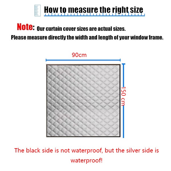 Tendina fonoassorbente 90x150cm, tessuto oscurante 100%, isolamento termico e acustico, tenda avvolgibile per serre, bagni, terrazze. - 2