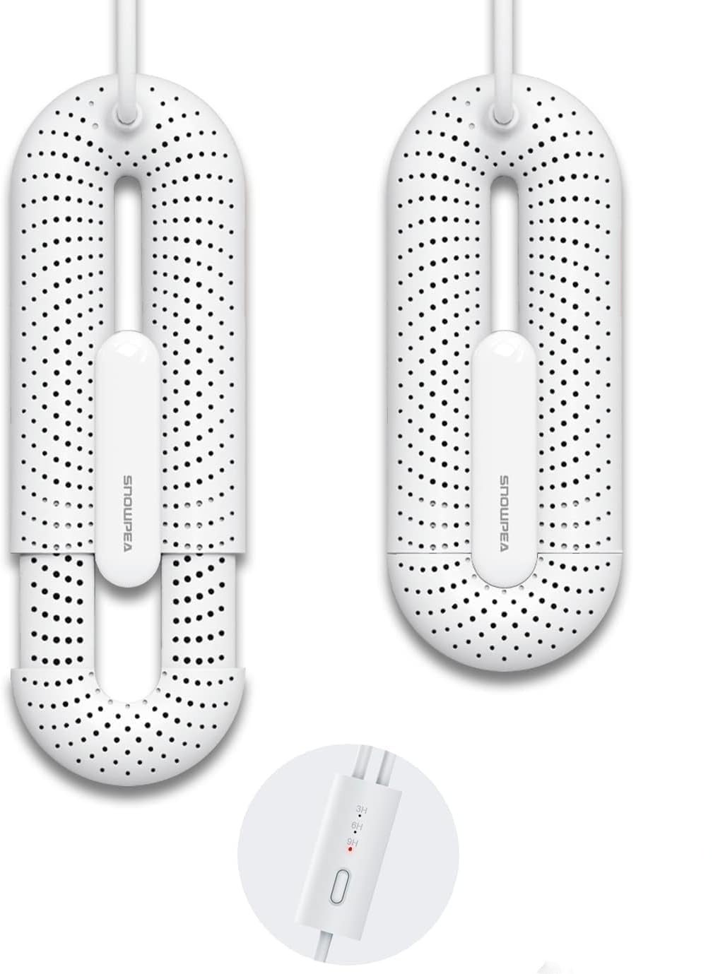 Elektryczna suszarka do butów, wysuwana, do suszenia wilgotnych butów i eliminowania zapachów, timer 3/6/9 godzin z automatycznym wyłączaniem