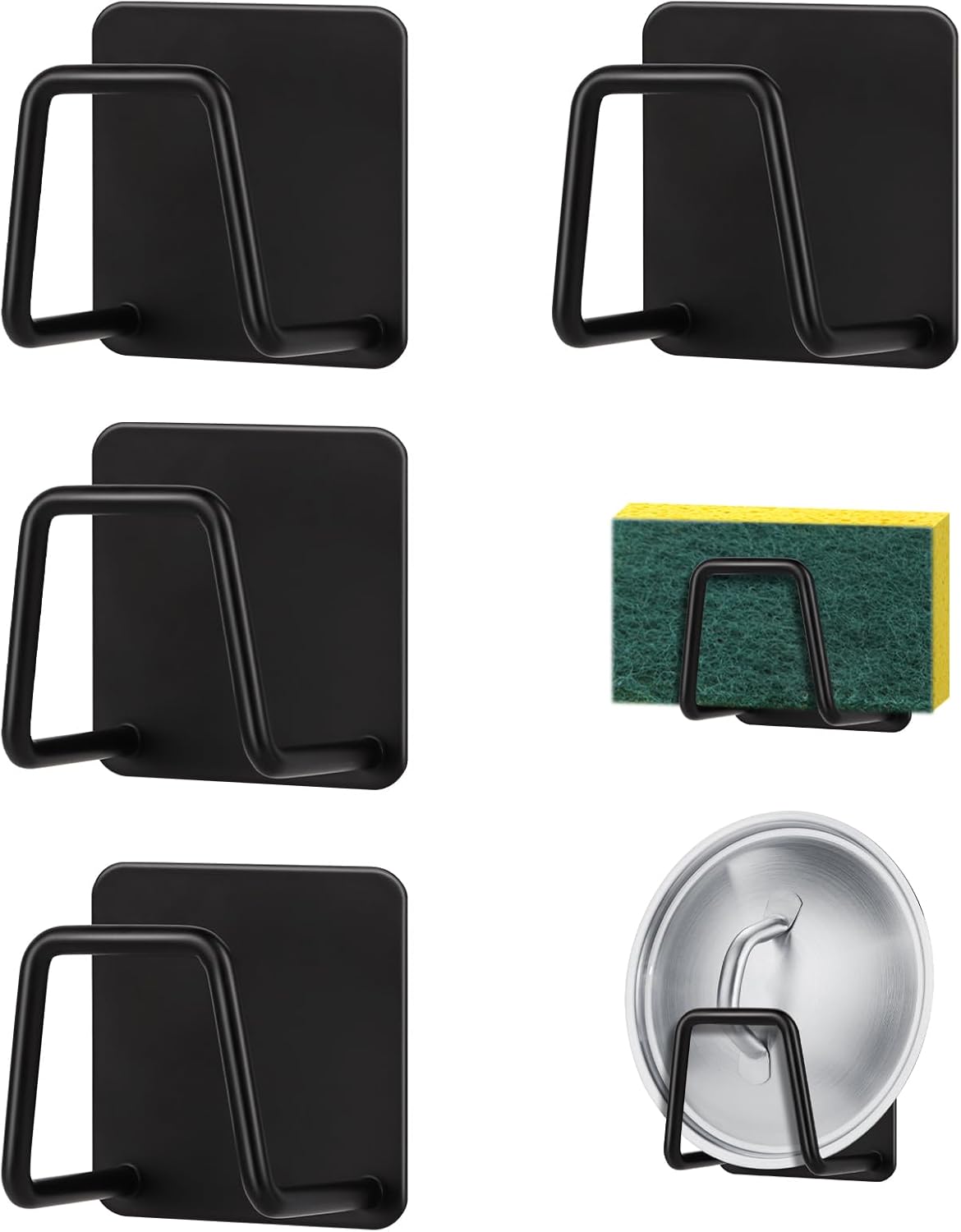 Sztuki Uchwyt na Gąbkę Zlewu Kuchennego Samoprzylepny Uchwyt Gąbkę Zlewu Stal Nierdzewna Stojak Gąbkę Stali Nierdzewnej Stojak Gąbkę Zlewu Kuchennego