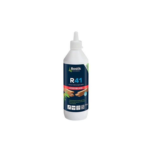 Colle vinylique à bois BOSTIK R41 - format biberon - 750g