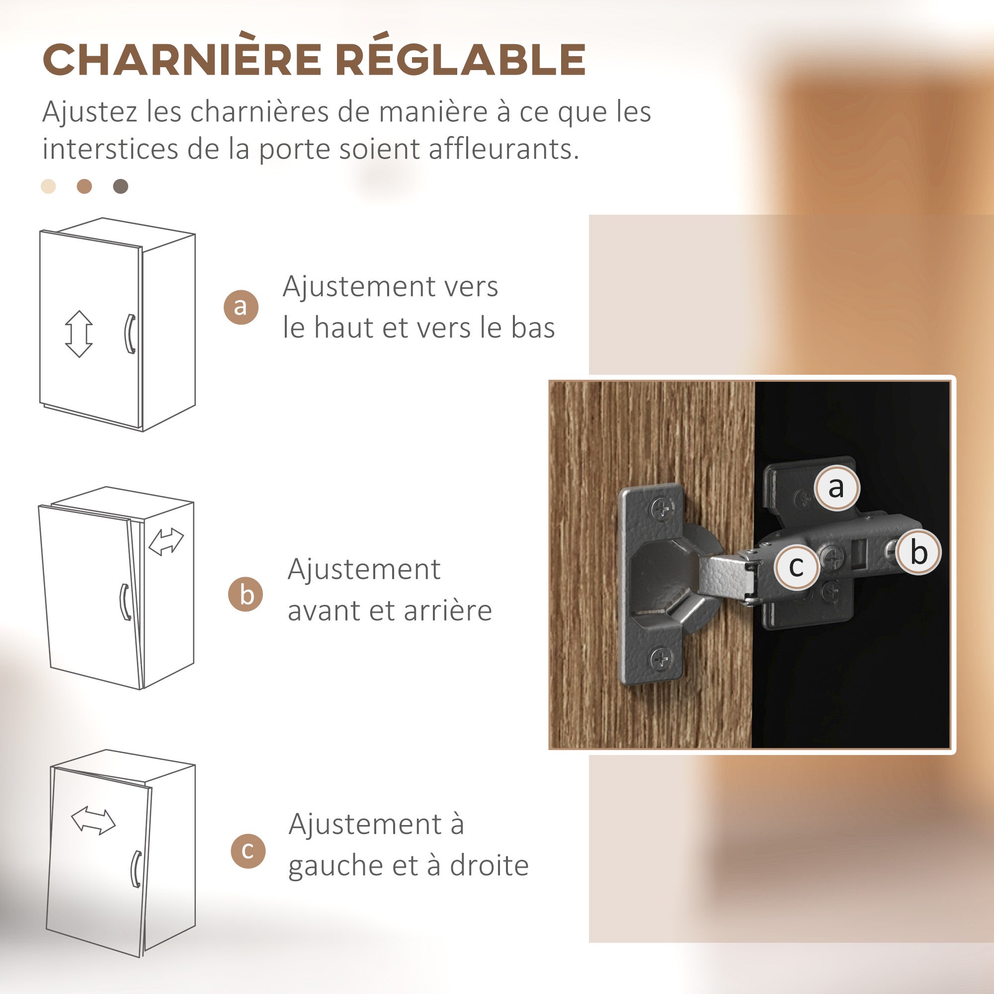 Armoire de cuisine panneau de particules HOMCOM - 7