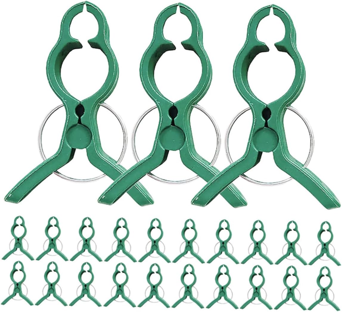50 sztuk wielokrotnego użytku klipsów ogrodowych, klipsów mocujących do pomidorów, winorośli i roślin pnących, wytrzymałe wsparcie i akcesoria ogrodni