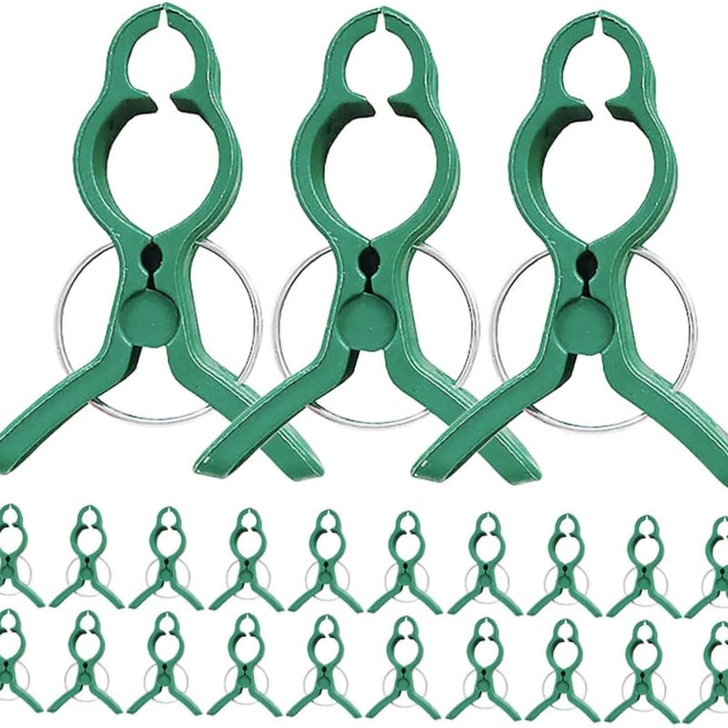 50 sztuk wielokrotnego użytku klipsów ogrodowych, klipsów mocujących do pomidorów, winorośli i roślin pnących, wytrzymałe wsparcie i akcesoria ogrodni