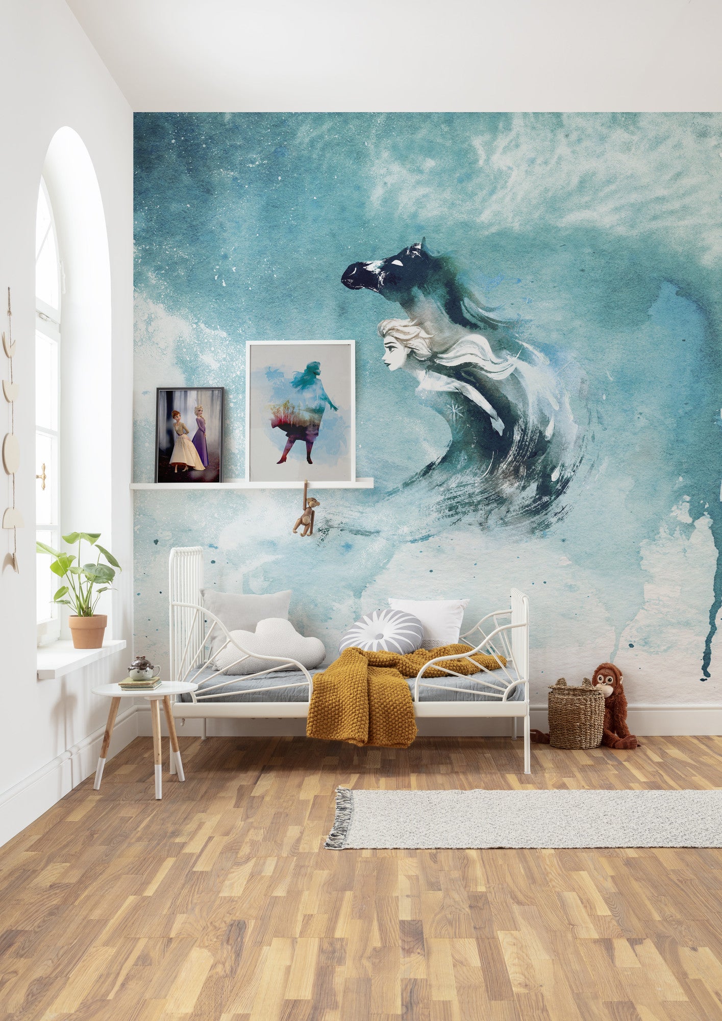 Papel pintado no tejido panorámico de komar - disney frozen spirit of wonder - talla: 250 x 250 cm