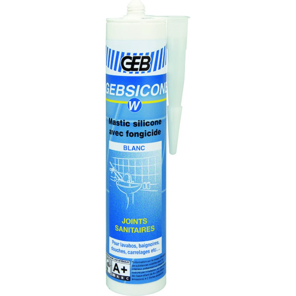 Mastic silicone GEBSICONE W cartouche 310 ml blanc - 4