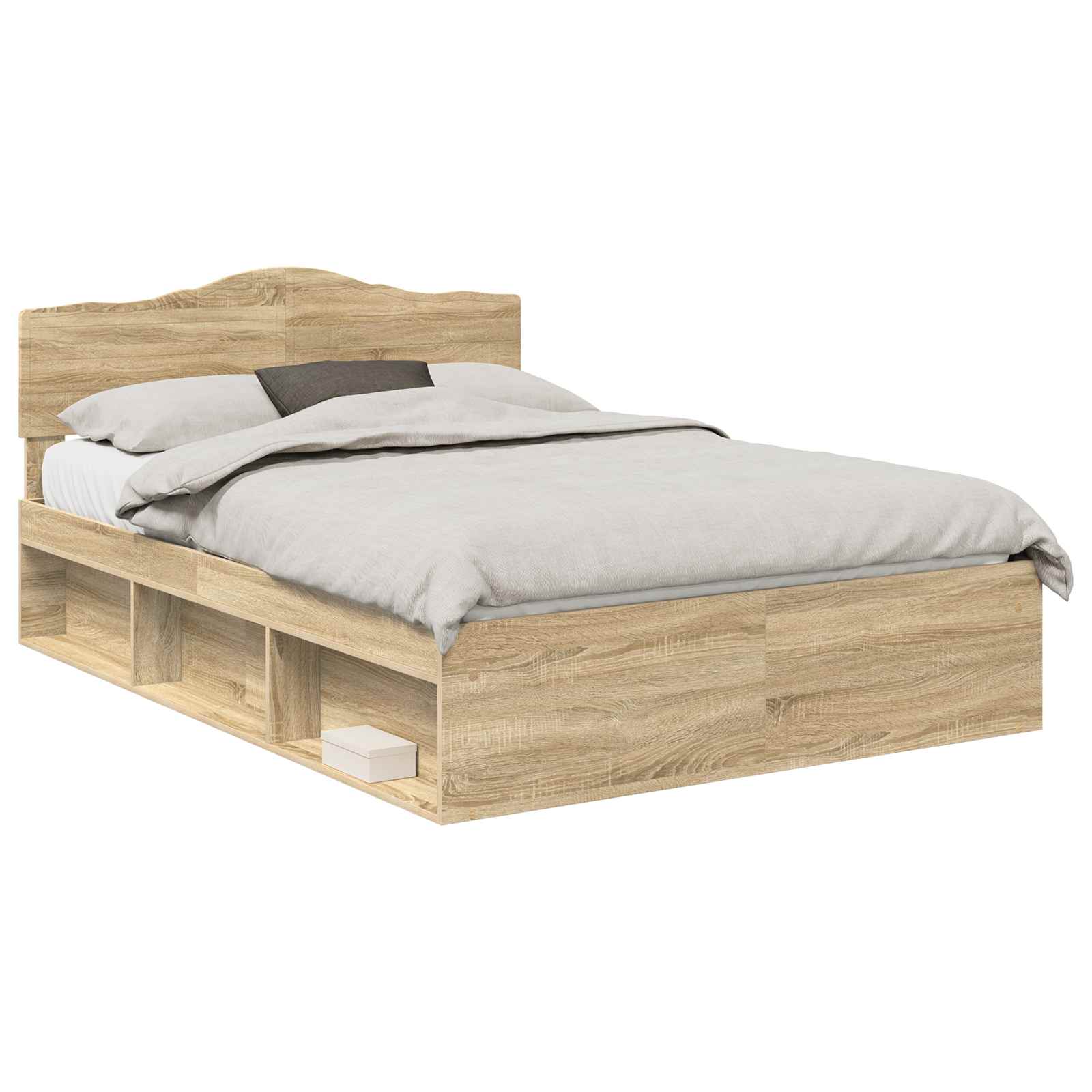 Cadre de lit 140 x 200 cm pin massif - 2