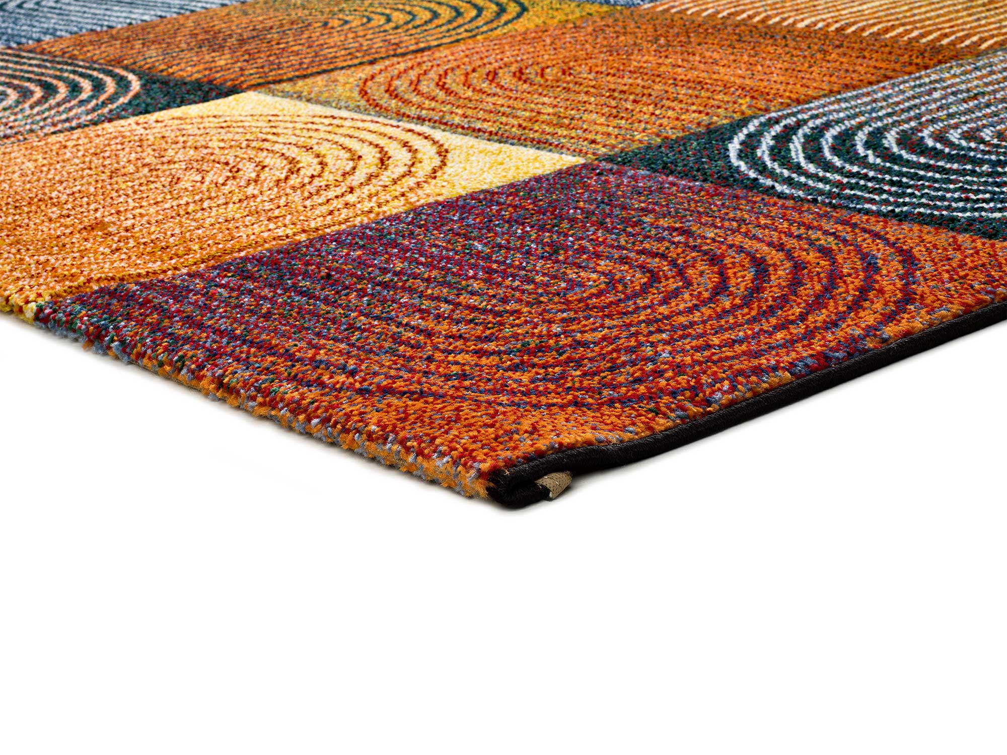 Alfombra interior multicolor rectangular 120 x 170 cm SYBIL geométrico - ATTICGO - 3