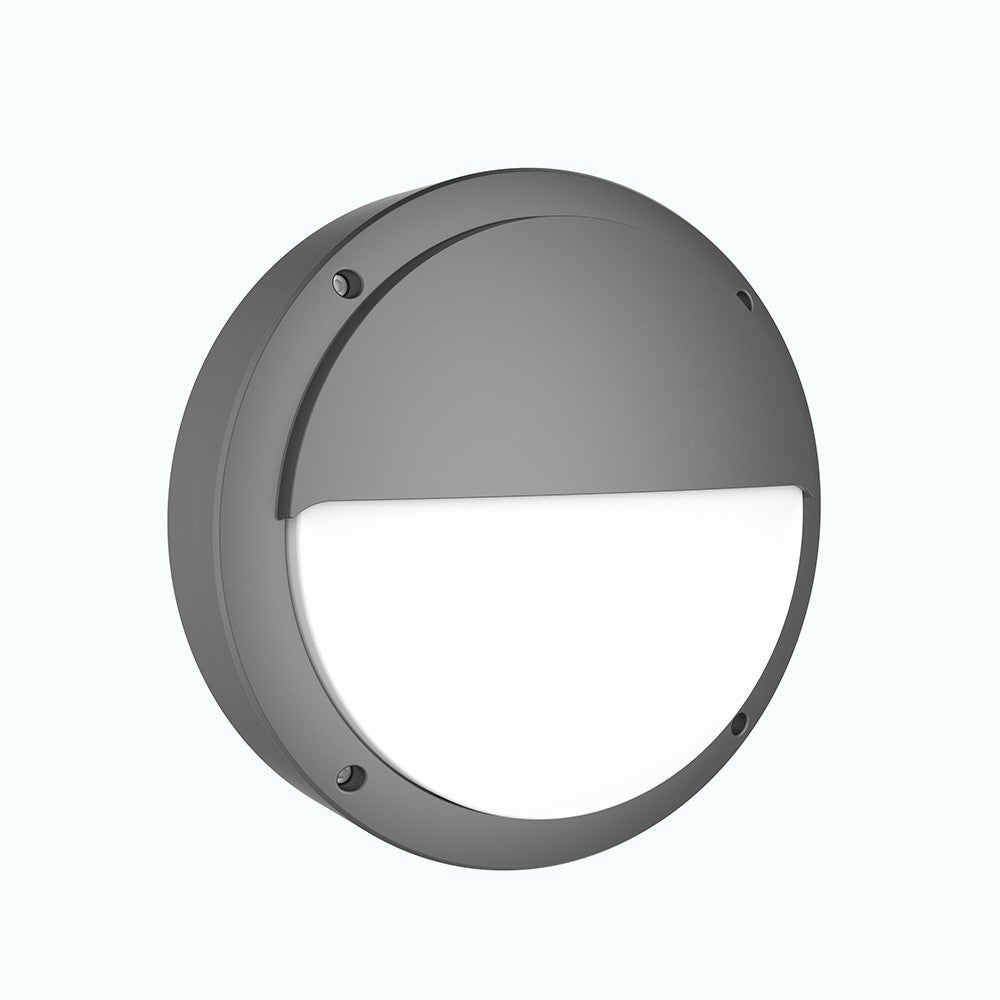 LED Środkowa okrągła zewnętrzna lampa sufitowa odpowiednia do sufitów i ścian 16W 3000K IP65 IK08 Ø26,5cm Iberlamp