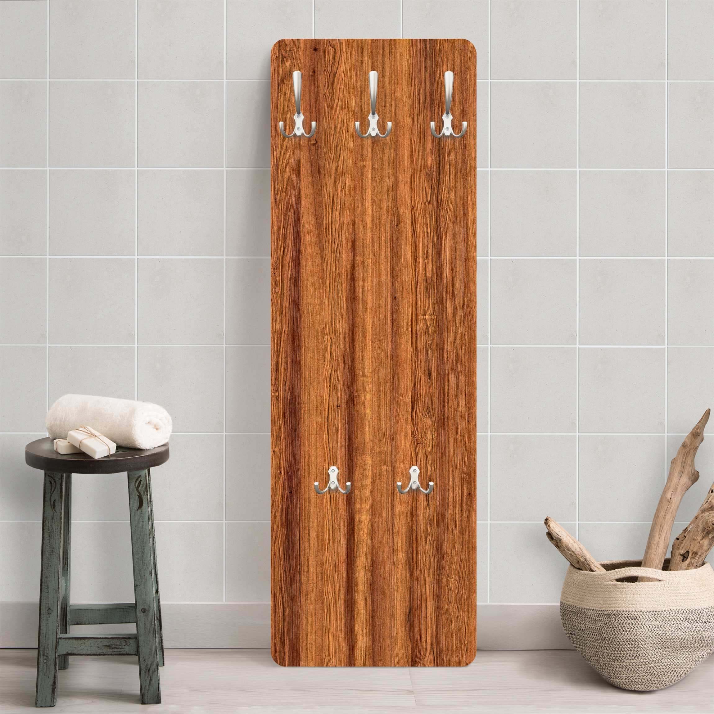Woods Appendiabiti da parete in legno massiccio, moderno in legno, realizzato a mano in Baviera I portasciugamani (40 cm (3 ganci), rovere nero Woods Appendiabiti da parete in legno massiccio, moderno in legno, realizzato a mano in Baviera I portasciugamani (40 cm (3 ganci), rovere nero