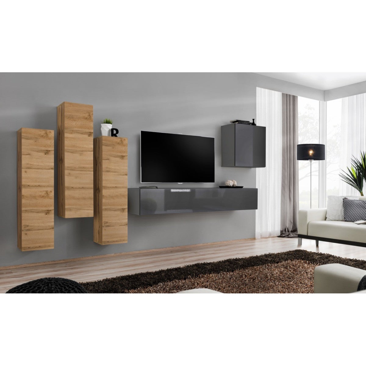 Meuble TV Mural Design 