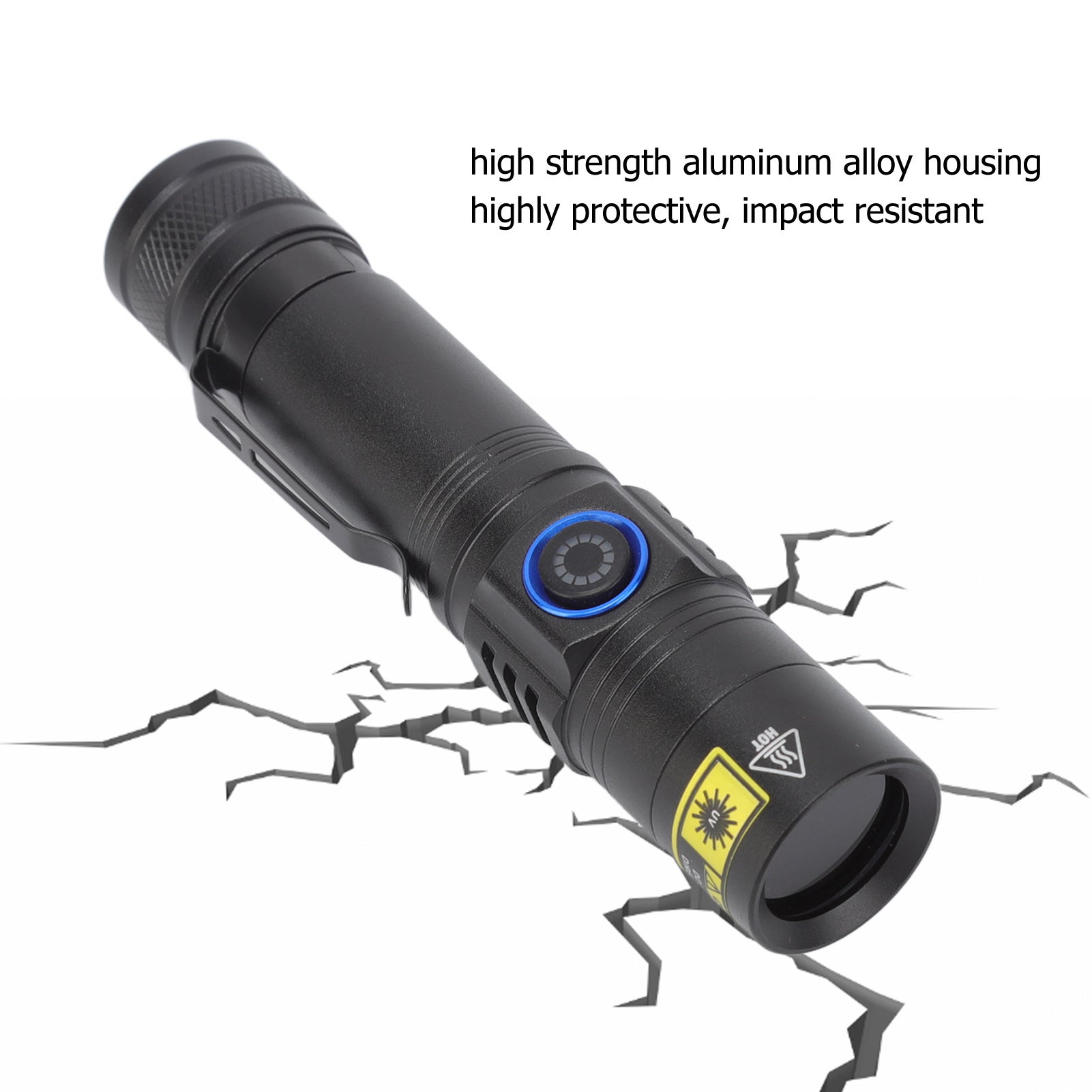 Torche UV LED 365nm rechargeable, portable, détecteur lumière noire pour urine animaux et scorpions, aluminium – ComfortXL - 5