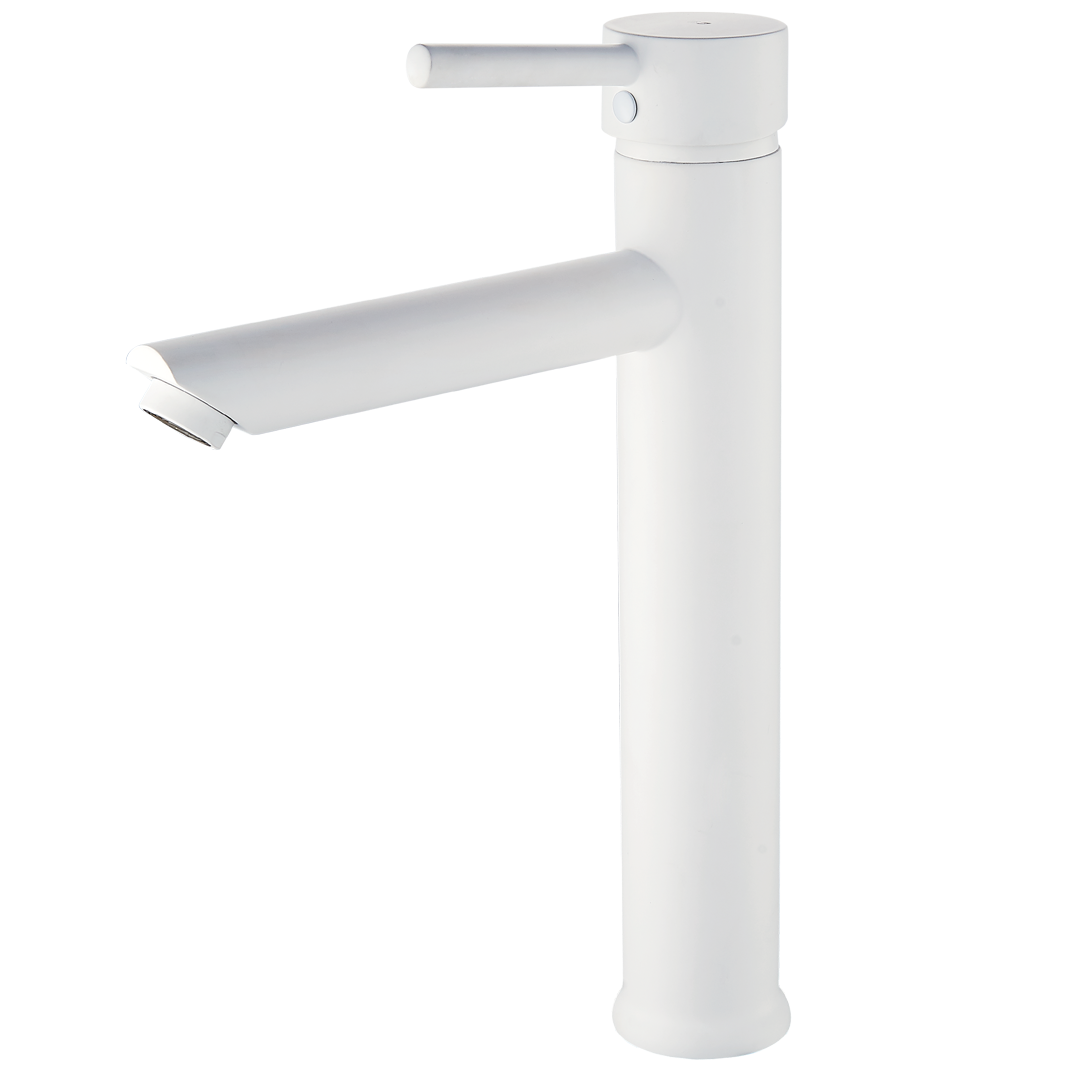 Deco bateria umywalkowa wysoki biały