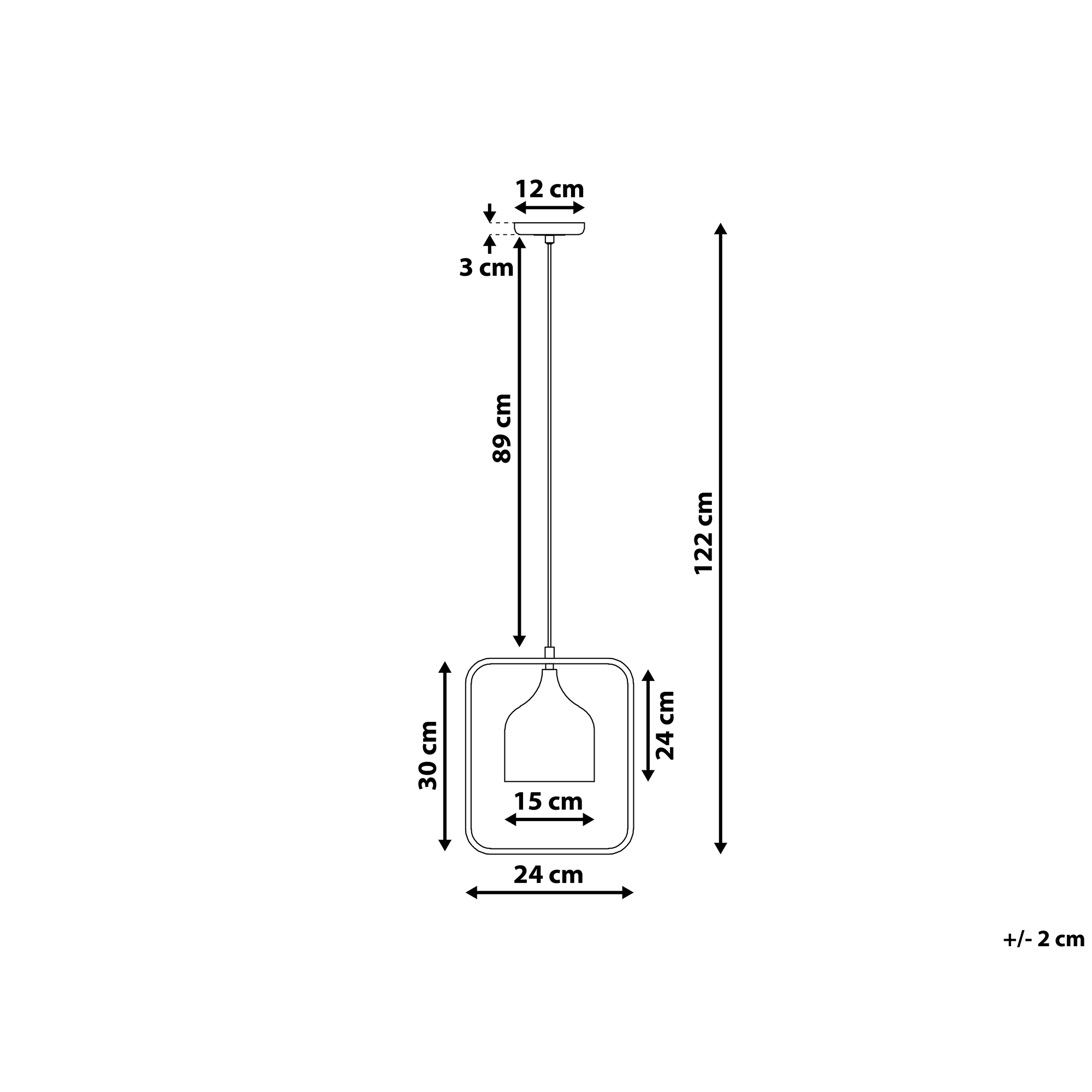 Lampadario MAVONE Metallo Nero - 3