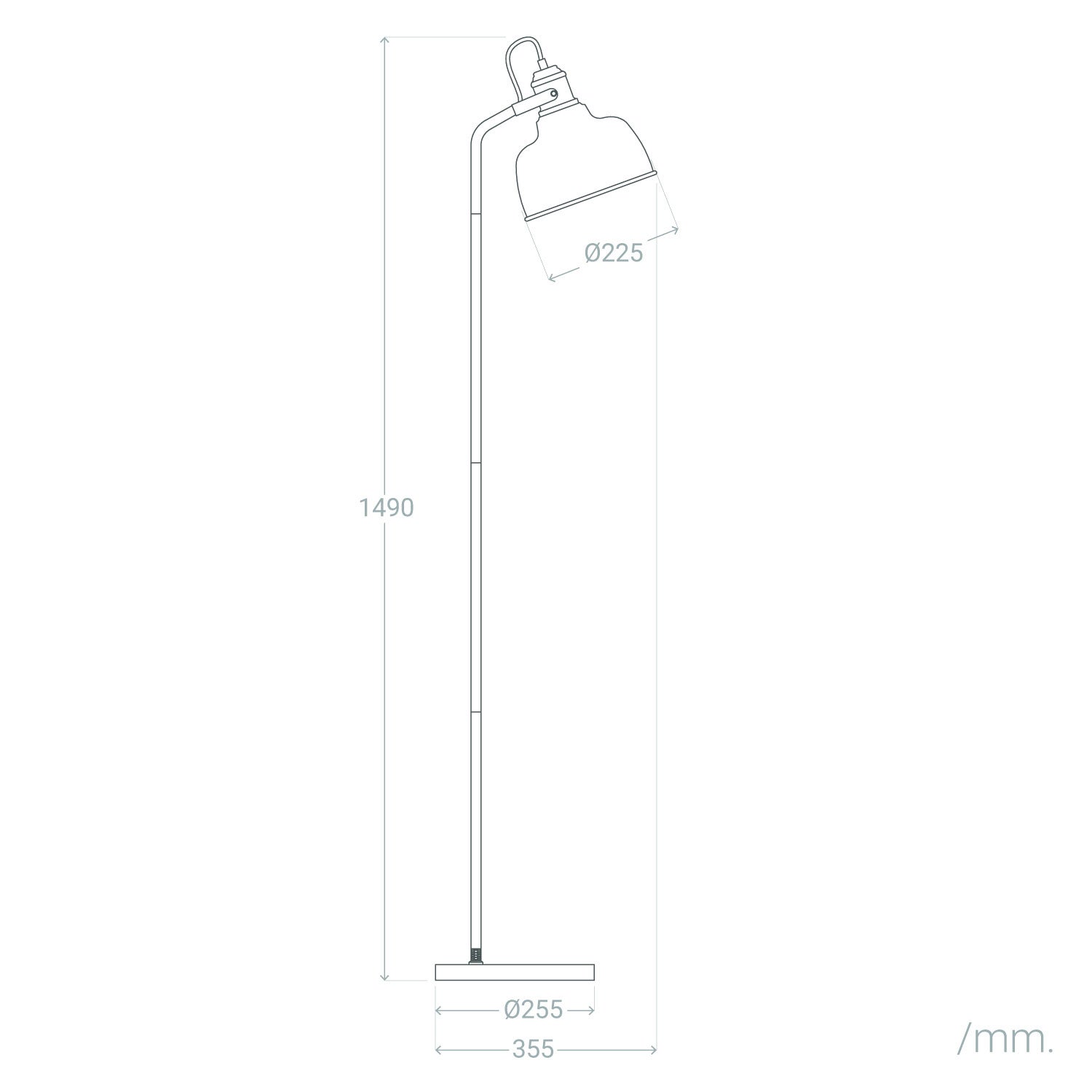 Lampadaire Métal Luise Jaune - 5