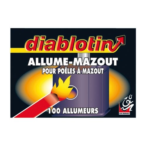 DIABLOTIN - Allume-mazout pour poêles à mazout - boîte 100 allumeurs