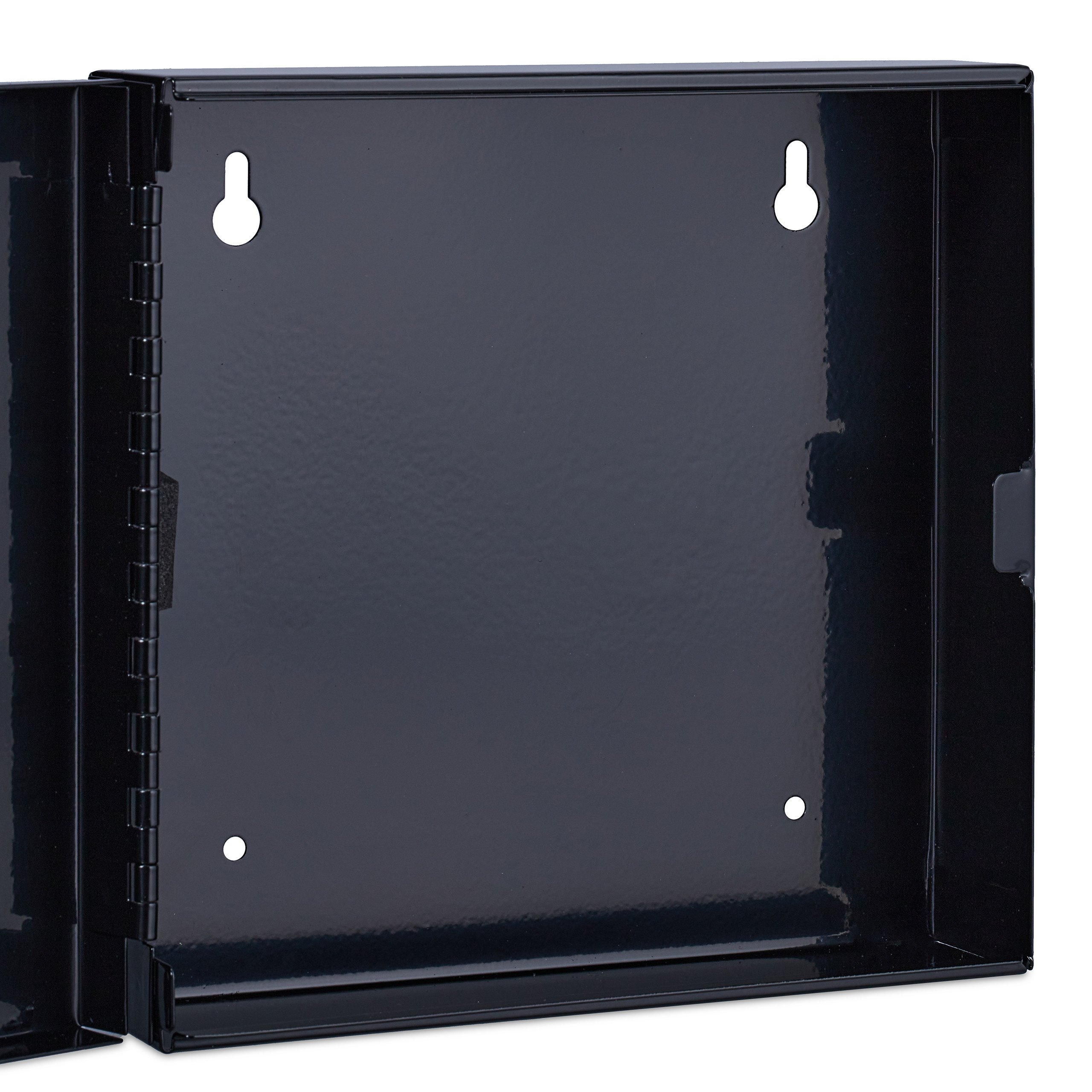 Relaxdays Cassetta Portavalori, Salvadanaio per Monete e Banconete, con 2 Chiavi, Acciaio, Plastica, 5x17,5x17 cm, Nero - 9