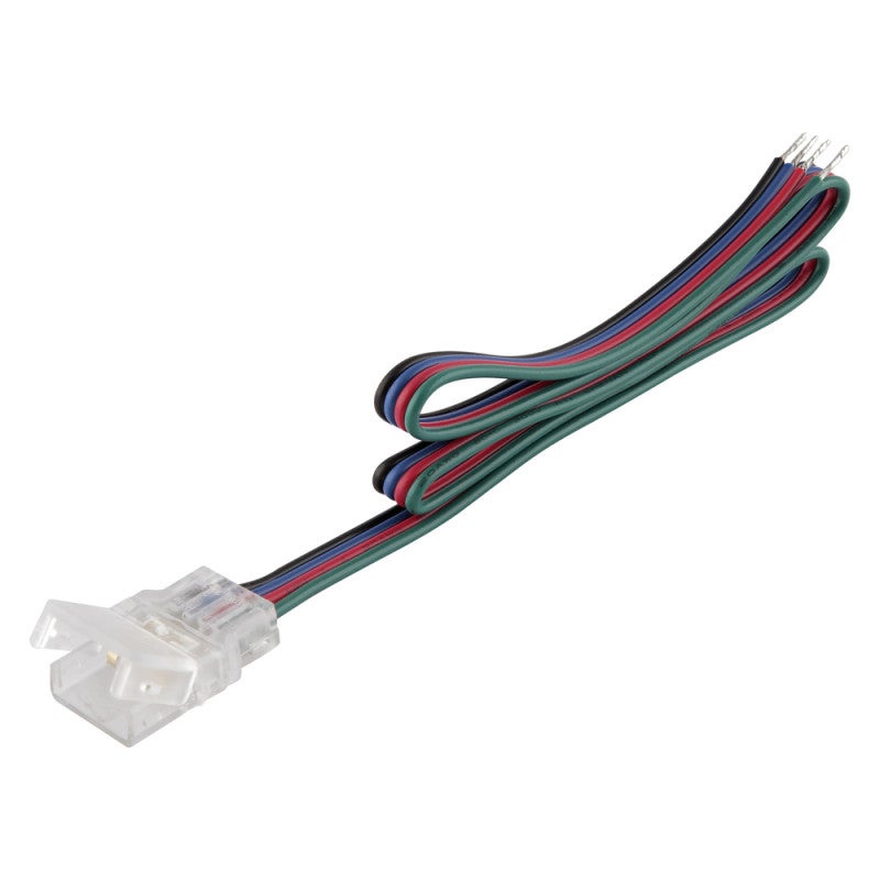 FSJEE Connettore led 4 pin Kit,Connettore per Strisce LED DIY per 5050 RGB Striscia LED 10mm