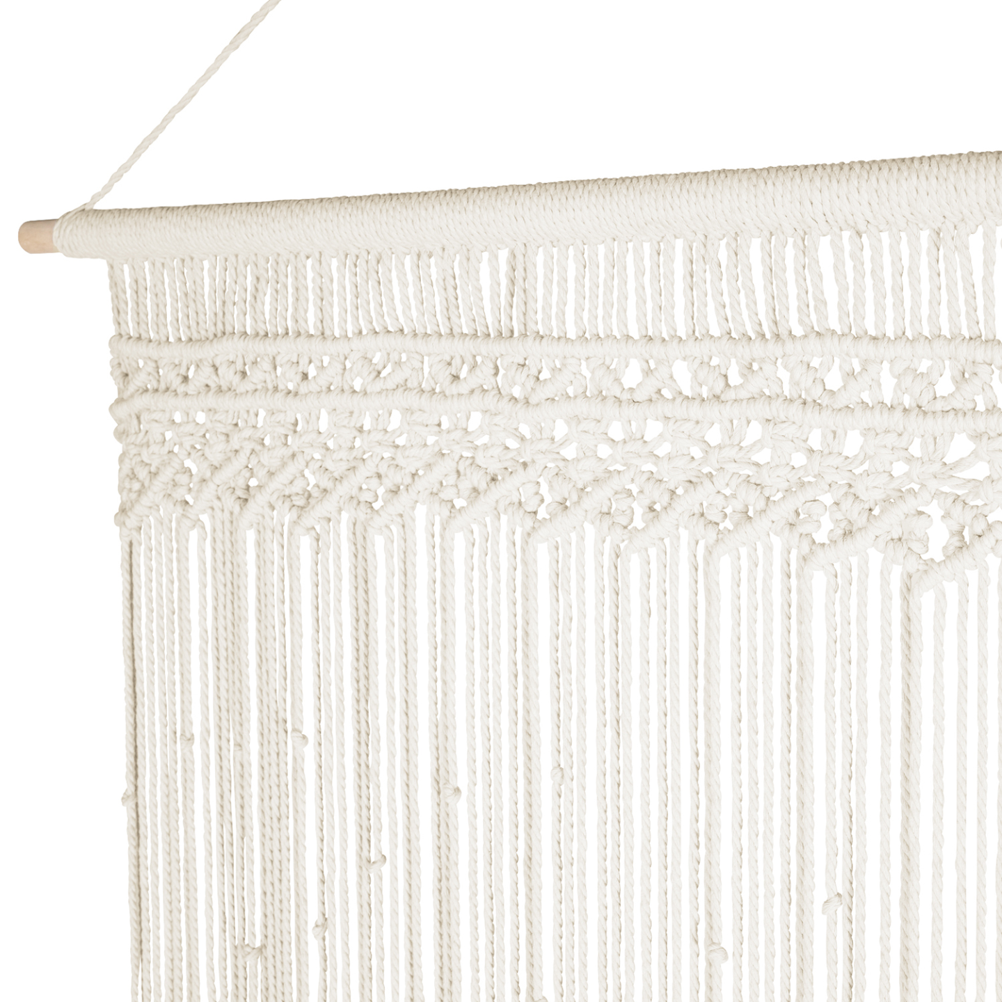 Rideau 90x200 cm bohème macramé - 3