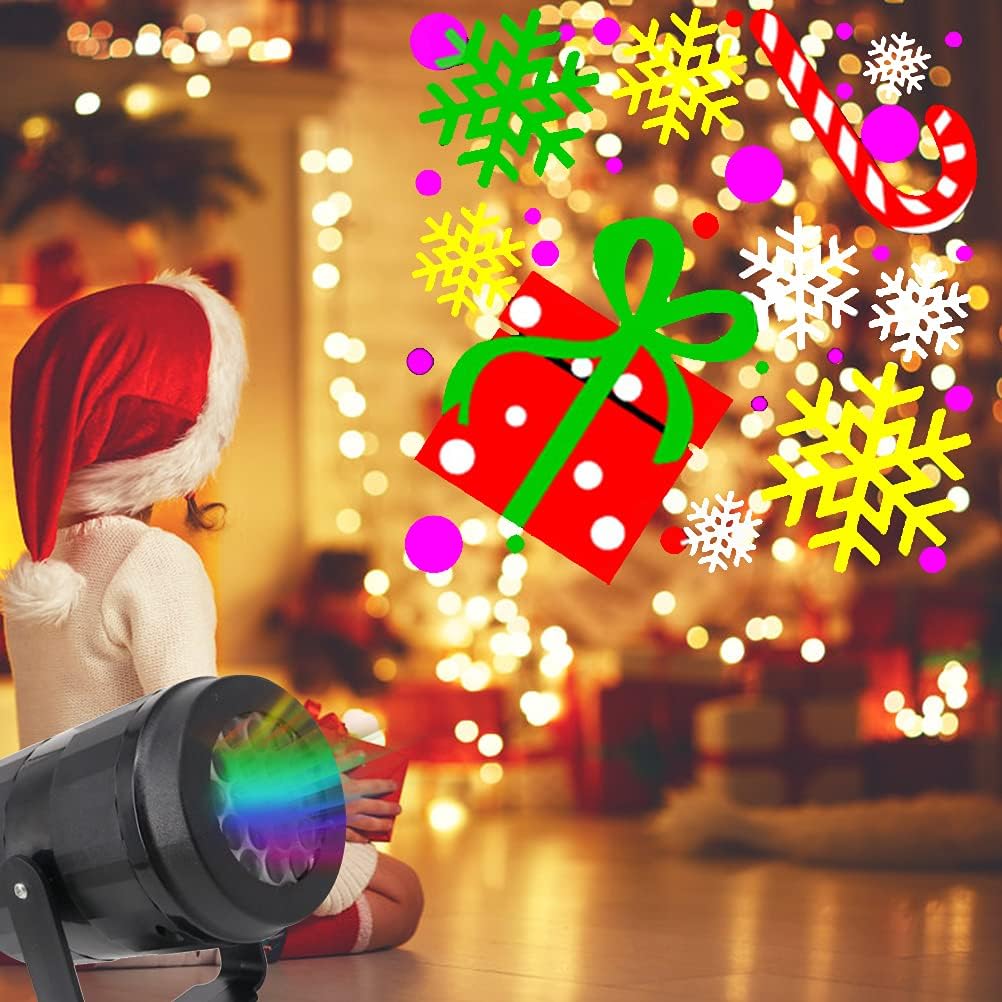 Projecteur LED de Noël étanche, idéal pour la décoration intérieure et extérieure, Noël, les fêtes et Halloween. - 6