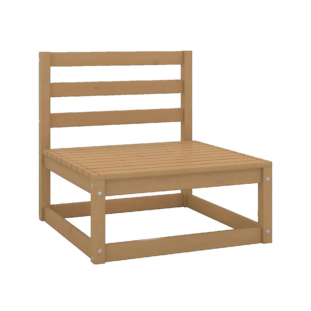 Salon bas de jardin en Bois Marron 6 personnes - 2