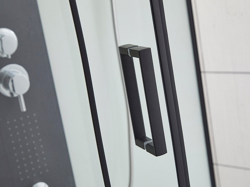 Cabine de douche hydromassante - 2 zones de jets de massage - L90 x P90 x H215 cm - pluie tropicale et douchette - PRIMEA - 6