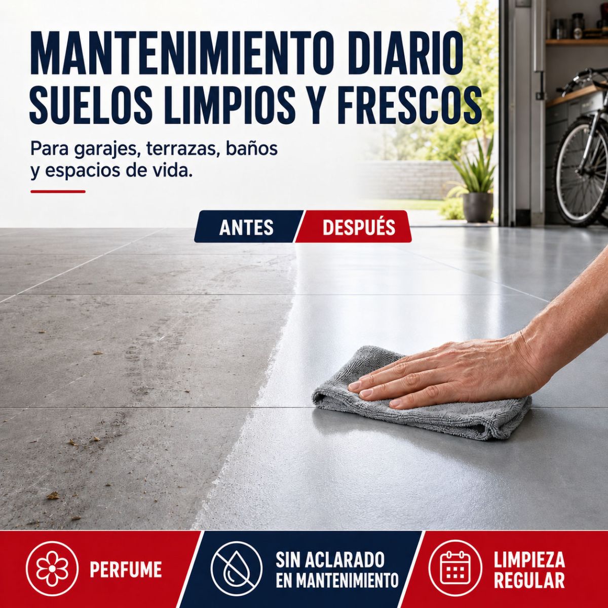 Limpiador desengrasante para suelos de baldosas y exteriores - LIMPIADOR DESENGRASANTE PARA SUELOS - 20 L - ARCANE INDUSTRIES - 6