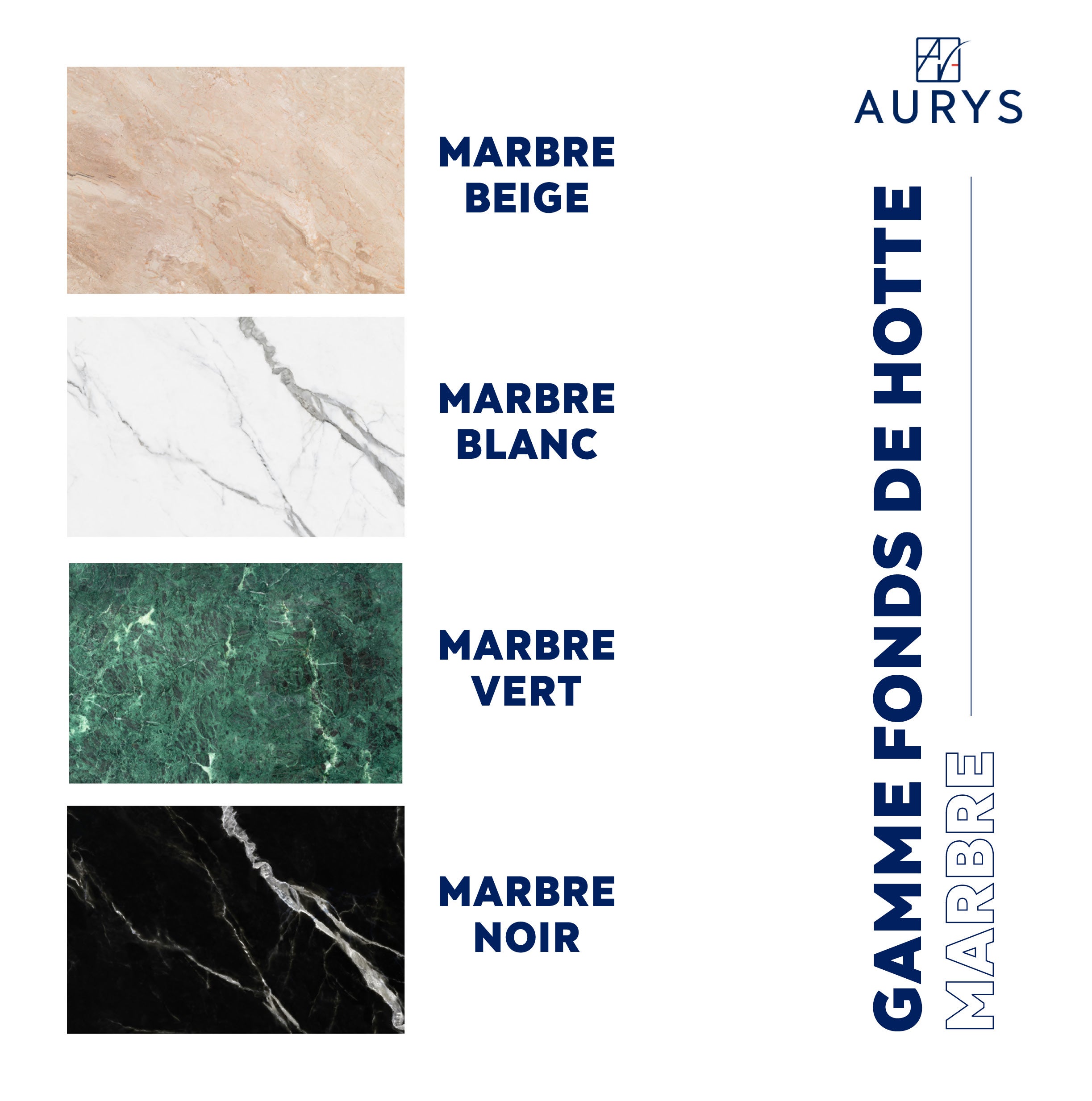 FOND DE HOTTE EN VERRE TREMPÉ EFFET MARBRE NOIR 70x60, 6 mm - 5 Kg - Fabrication Française AURYS NORMANDIE - 5