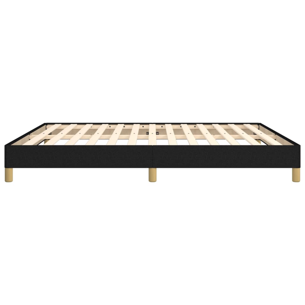 Cadre de lit sans matelas noir 180 x 200 cm tissu - 6