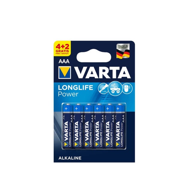 6 Piles LR03 AAA VARTA Alcaline