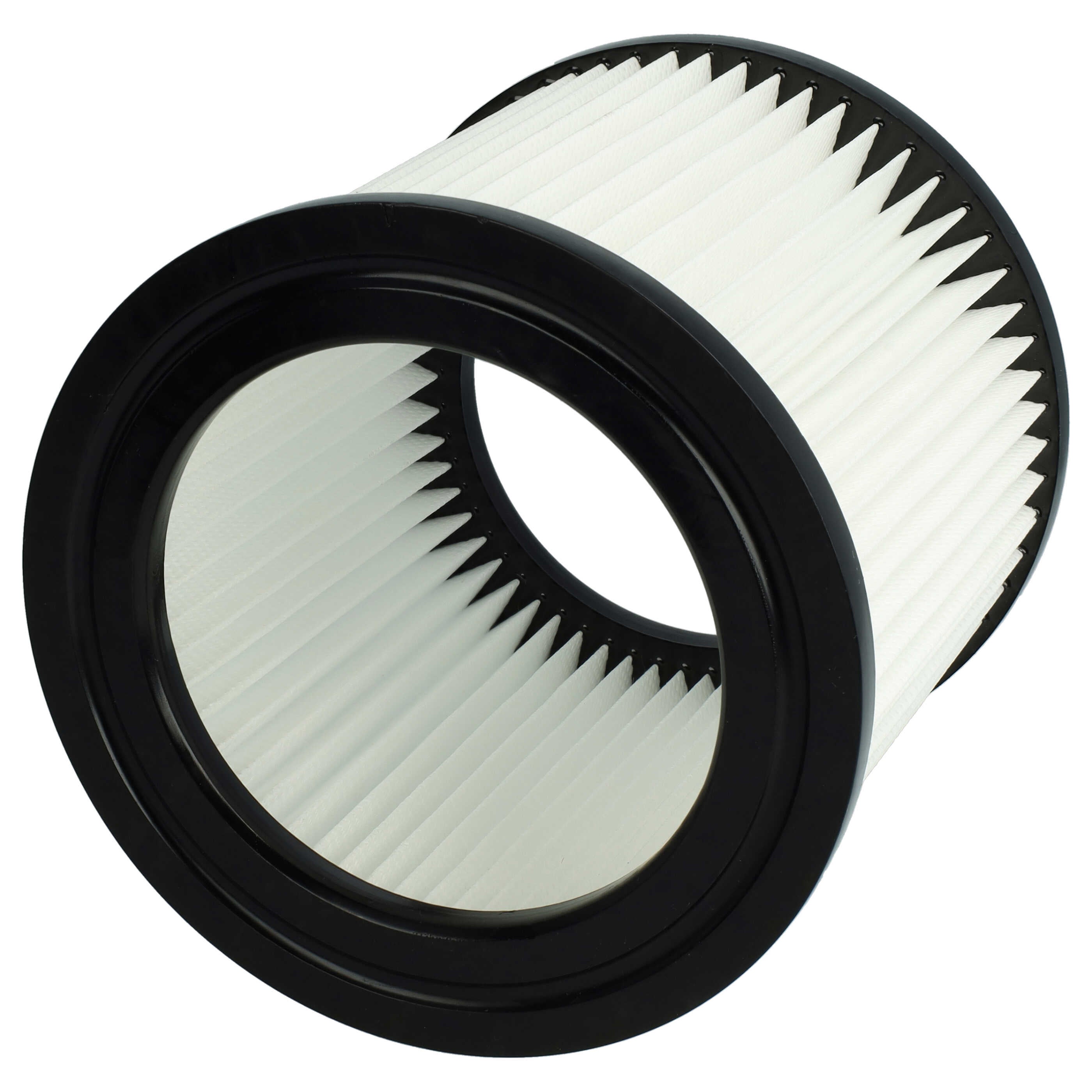 vhbw 3x Cartouche filtrante remplacement pour Nilfisk 81943047 pour aspirateur - Filtre pour particules fines - 8