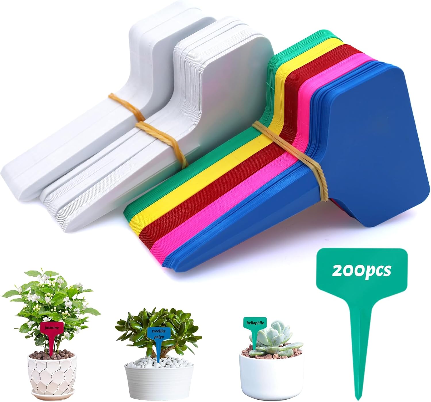 Etiquette Jardin Imperméable, 500 Pièces Etiquette Potager Multicolore Label De Plante Marqueurs