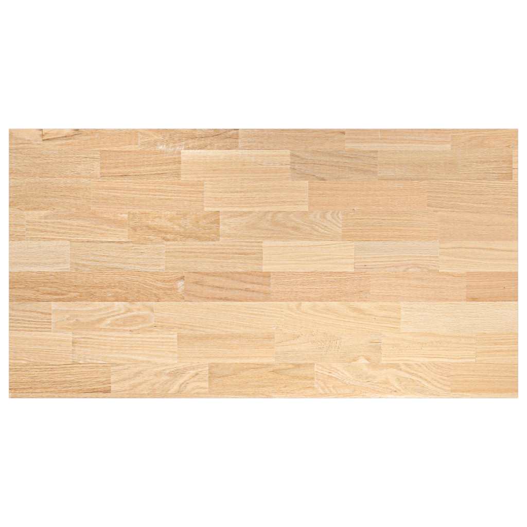 Encimera de cocina rectangular madera maciza roble- comfortxl