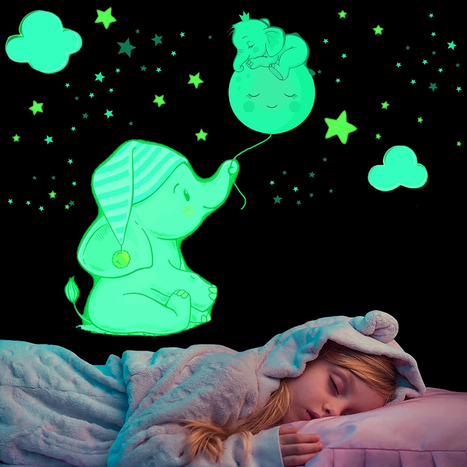 Stickers Muraux Enfant Dinosaures Lumineux Autocollant Muraux Lumineux