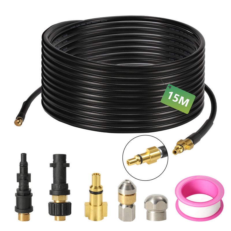 Tuyau Rallonge 5m Pour Nettoyeur Haute Pression Karcher - Laiton Et ABS - Pression Max 160 Bar