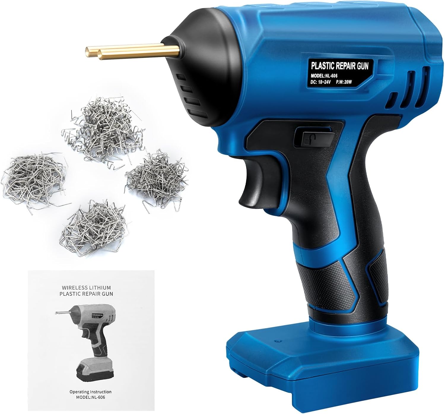 Bezprzewodowa Spawarka do Plastiku – Kompatybilna z Baterią Bosch 18V – Zestaw Naprawczy do Samochodu z 400 Klamrami