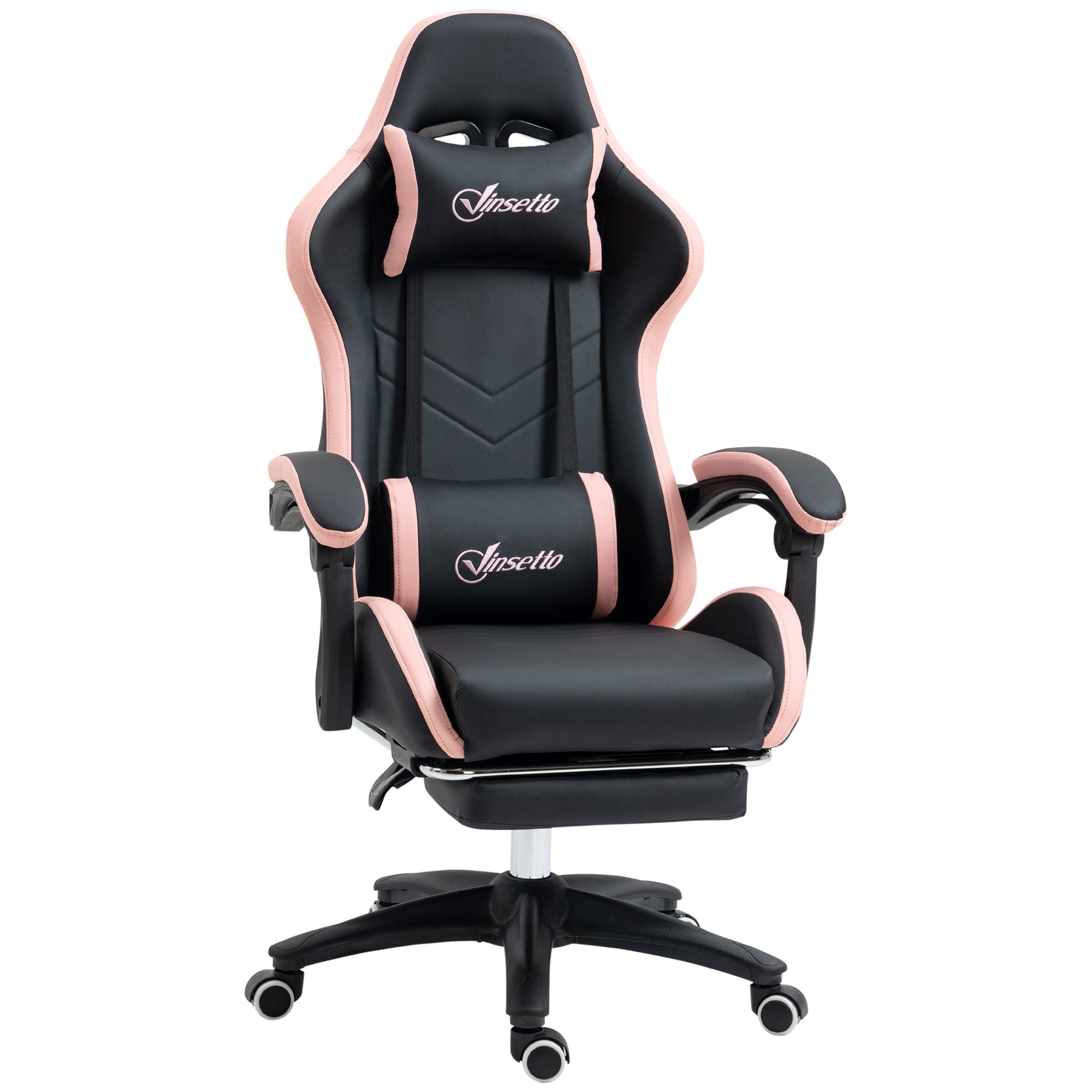 JUMMICO Chaise Gaming Ergonomique JETSTREAM Blanc - Massage Lombaire, Inclinable 150°, Confort Max Pour Jeu & Bureau