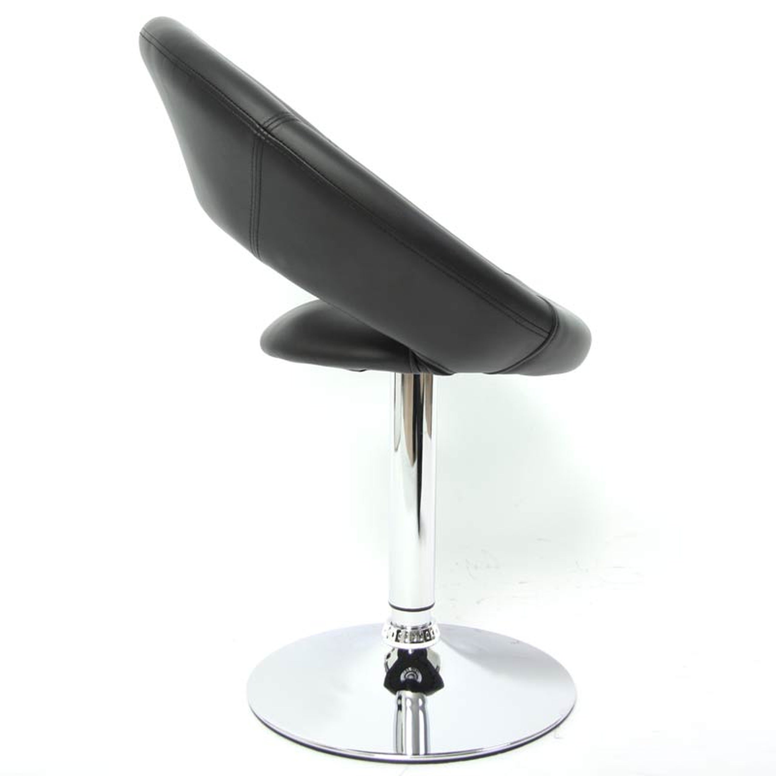 Set 6x sedie Palermo design sala pranzo girevole lounge elegante ecopelle 50x60x82cm nero - 4