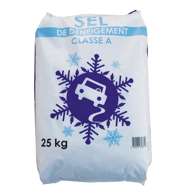Sel de déneigement classe A - Blanc 25 kg
