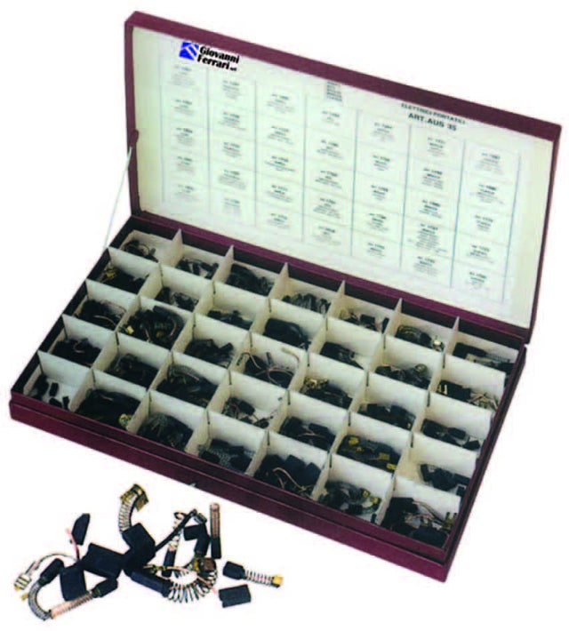 SPAZZOLA CARBONCINO 7x14x19 48V 80V PER MOTORI ELETTRICI DC - Foto 11