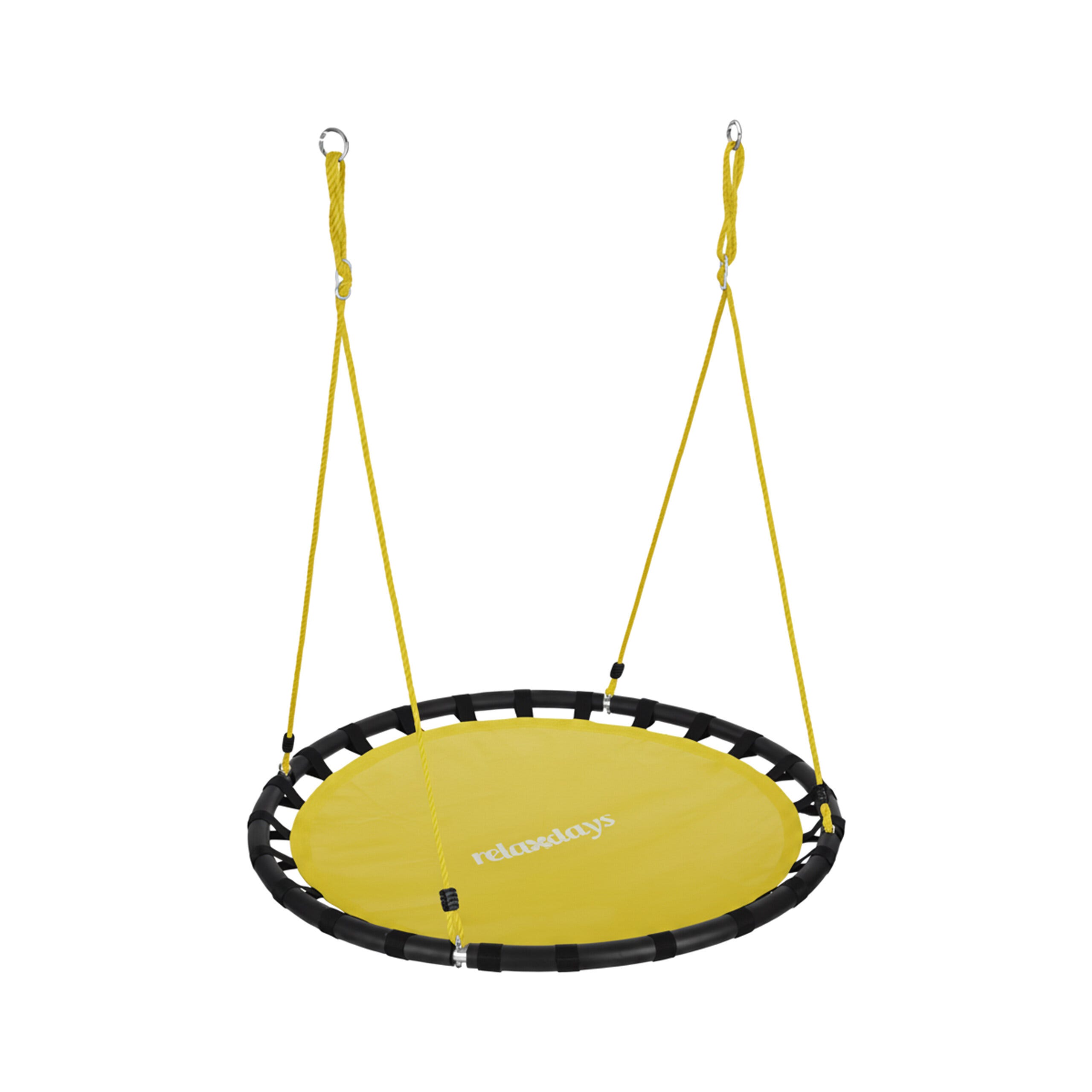 Balançoire nid d'oiseau rond 110 cm à suspendre enfant adulte jardin extérieur 110 cm, 100 kg, vert, Relaxdays | Leroy Merlin Balançoire nid d'oiseau rond 110 cm à suspendre enfant adulte jardin extérieur 110 cm, 100 kg, vert, Relaxdays | Leroy Merlin