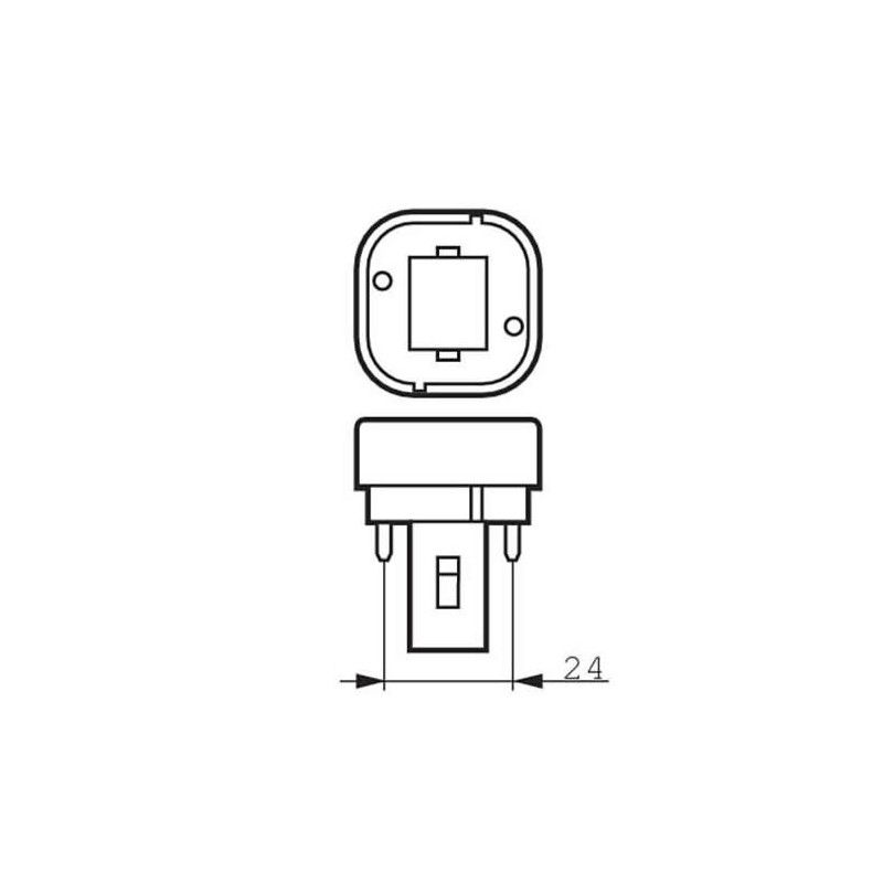 ampoule master plc g24d-2 18 watts code couleur 830 - 7