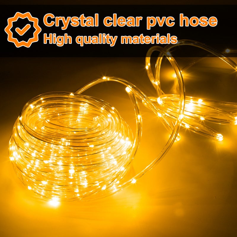 Stringa luminosa a LED per esterni/interni, IP44, 8 modalità con timer ...