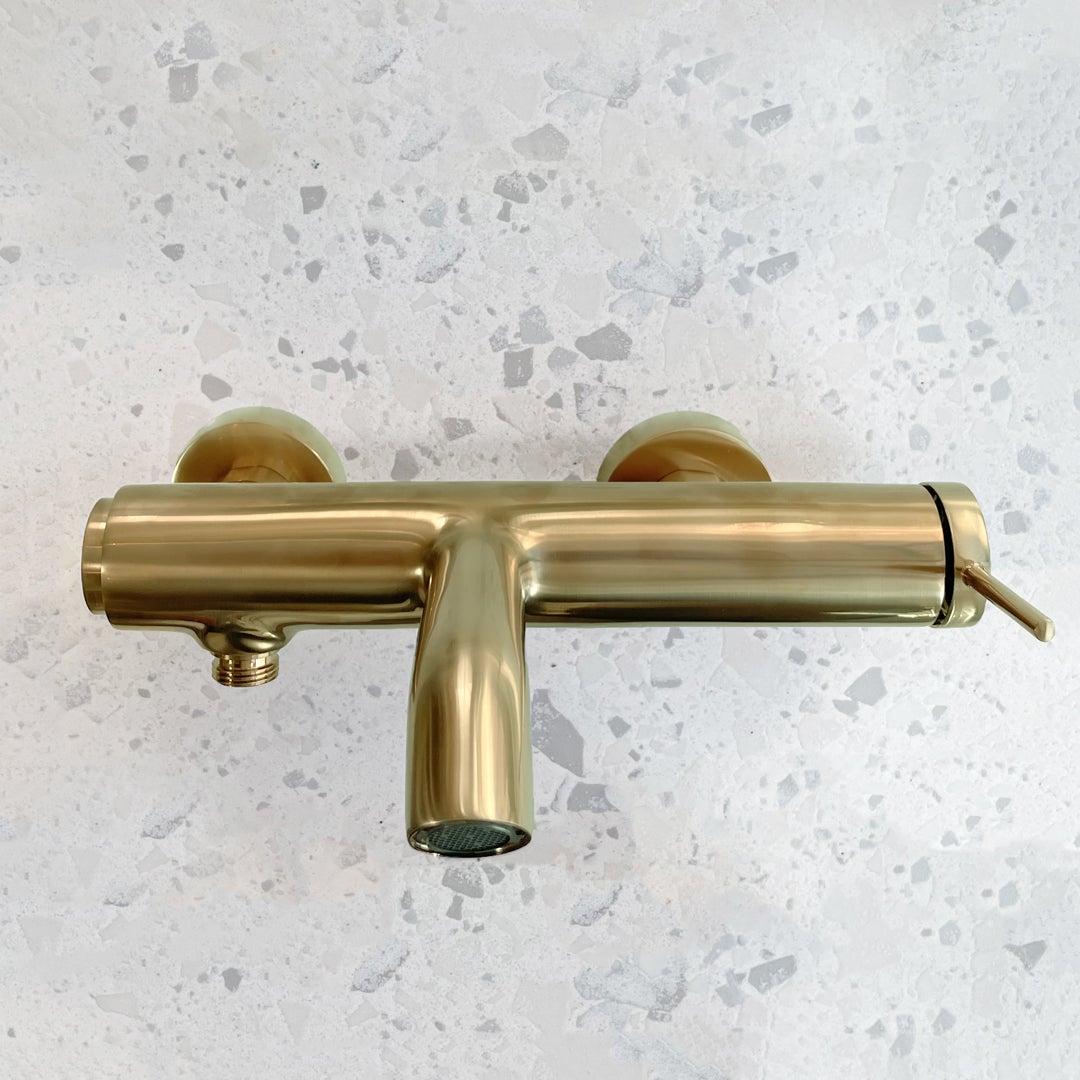 Luisa mitigeur bain-douche mécanique or brossé - 4