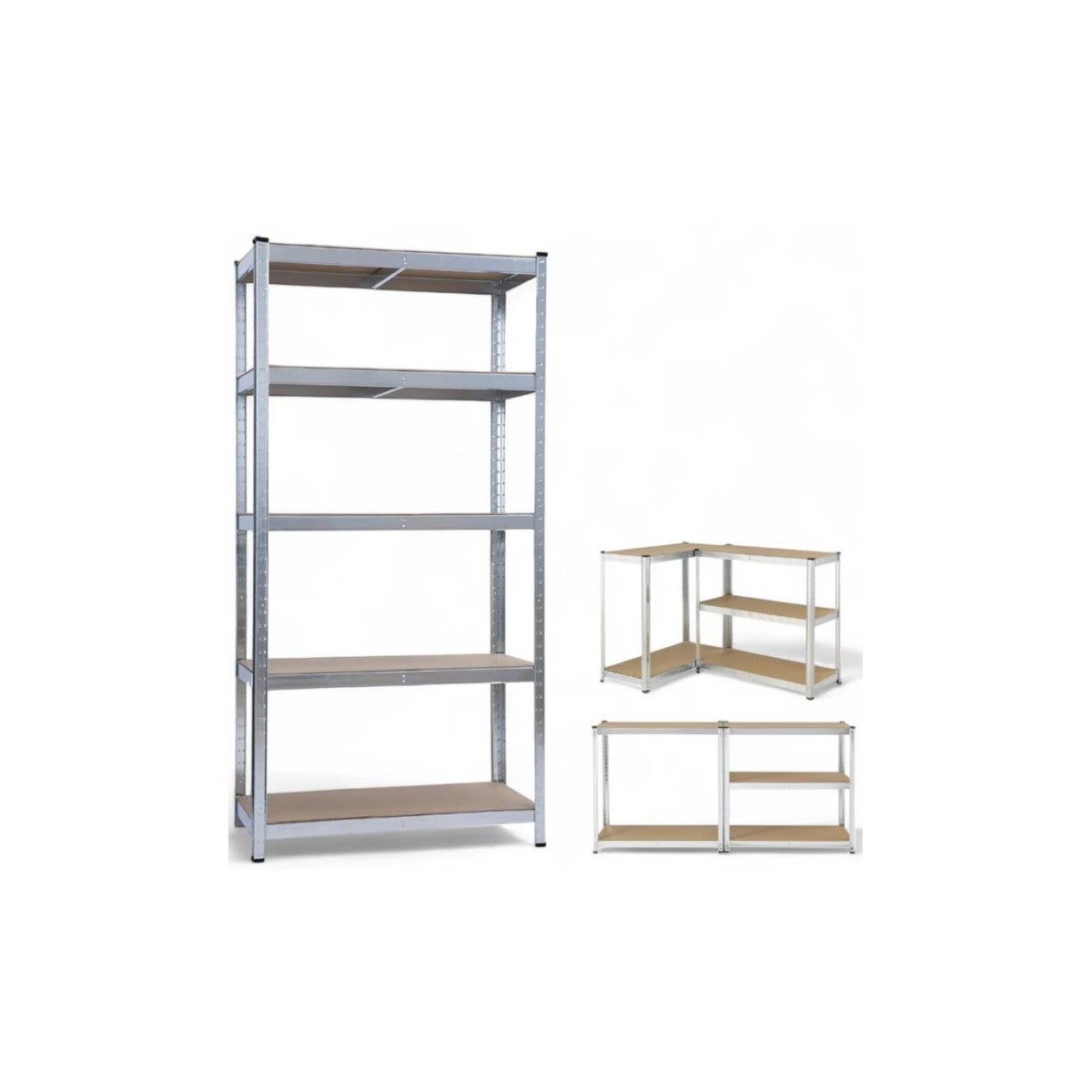Etagères métal 90 x 40 x h180cm à 5 plateaux Structure Acier galvanisé Charge 175Kg / étage - 3