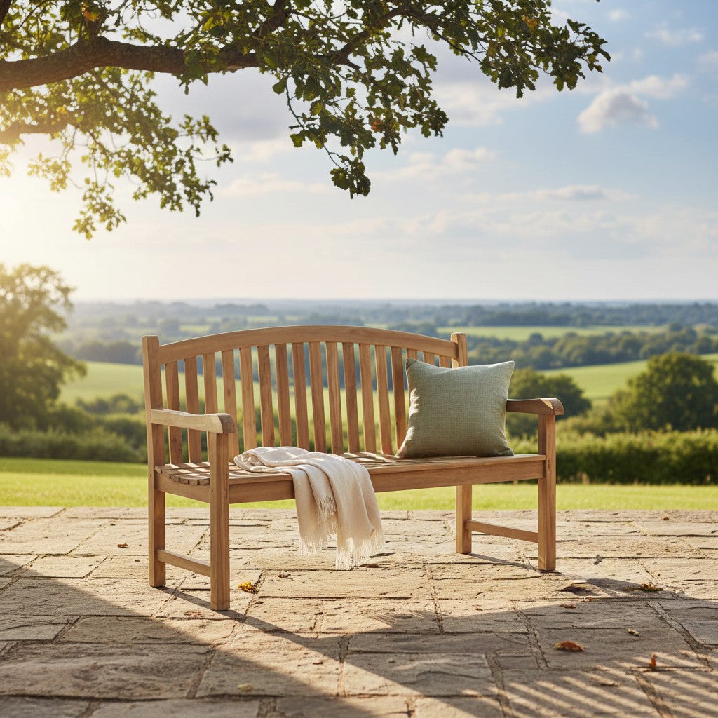 Banc en teck massif Derby 150 cm - 7