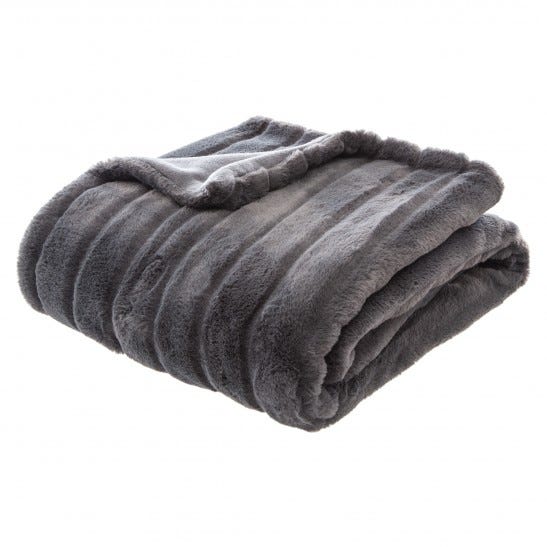 Plaid gris bicolore 130x180cm - Atmosphera créateur d'intérieur Plaid gris bicolore 130x180cm - Atmosphera créateur d'intérieur
