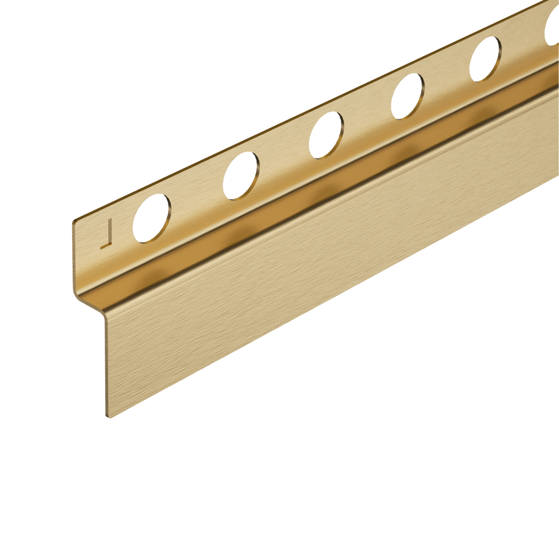 Balneo Listwa Spadkowa Przyścienna Lewa 120 cm Złota Brodzikowa Listwa Ze Stali Nierdzewnej